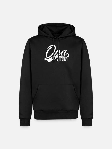 Opa 2021 - Männer Premium Bio Hoodie - Schwarz