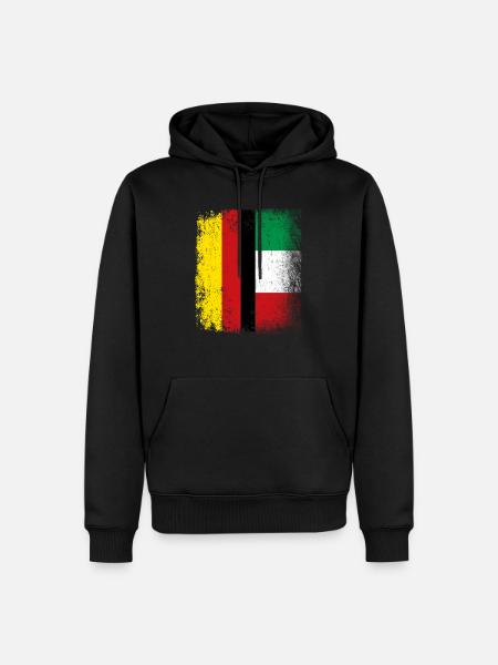 Italy Germany gift idea - Men’s Premium Organic Hoodie - black
