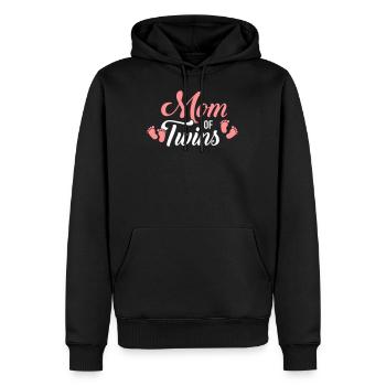 Zwillinge - Männer Premium Bio Hoodie - Schwarz - Vorne - Nico (187cm)