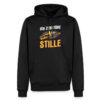 Posaune Orchester - Männer Premium Bio Hoodie - Schwarz - Vorne - Nico (187cm)