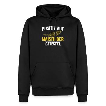 Landwirtschaft Mais Bauer - Männer Premium Bio Hoodie - Schwarz - Vorne - Nico (187cm)