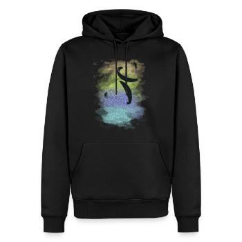 Parapente acrobatique parapente et parapentistes - Sweat à capuche Premium bio Homme - noir - Devant - Nico (187cm)