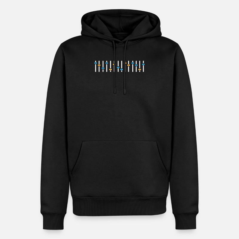 Tontechniker - Männer Premium Bio Hoodie - Schwarz