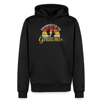 Patentante - Männer Premium Bio Hoodie - Schwarz - Vorne - Nico (187cm)