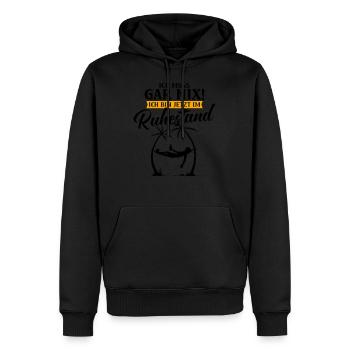 Ruhestand Pensionierung Rentner Spruch Geschenk - Männer Premium Bio Hoodie - Schwarz - Vorne - Nico (187cm)