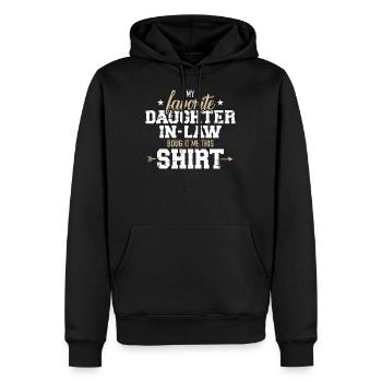 Schwiegervater - Männer Premium Bio Hoodie - Schwarz - Vorne - Nico (187cm)