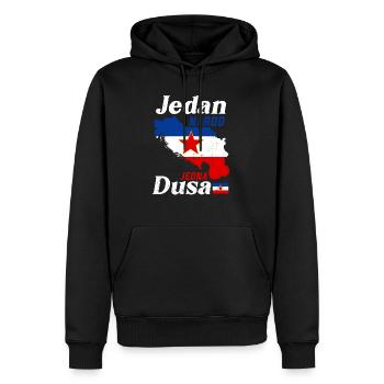 Balkan Josip Broz Tito SFRJ Jugoslawien Geschenk - Männer Premium Bio Hoodie - Schwarz - Vorne - Nico (187cm)