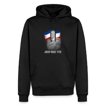 Josip Broz Tito Marsal SFRJ Jugoslawien - Männer Premium Bio Hoodie - Schwarz - Vorne - Nico (187cm)