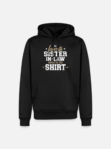 belle-soeur - Sweat à capuche Premium bio Homme - noir