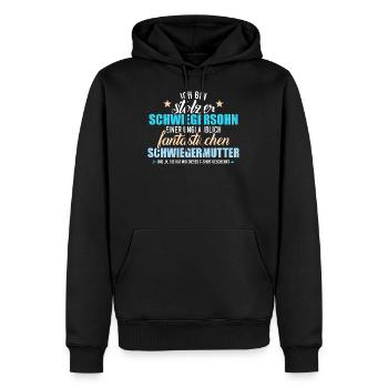 Schwiegersohn - Männer Premium Bio Hoodie - Schwarz - Vorne - Nico (187cm)