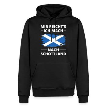 Schottland Flagge Spruch Alba - Männer Premium Bio Hoodie - Schwarz - Vorne - Nico (187cm)