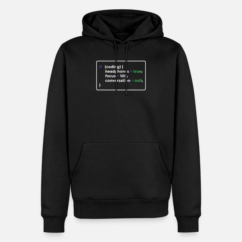 Programmer programming - Men’s Premium Organic Hoodie - black