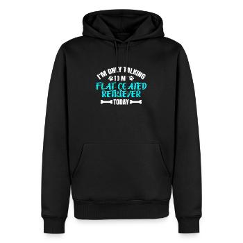 Flat-Coated Retriever - Männer Premium Bio Hoodie - Schwarz - Vorne - Nico (187cm)