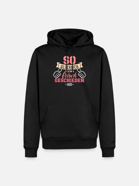 Scheidung - Männer Premium Bio Hoodie - Schwarz