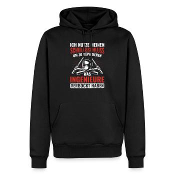 Schweissen Schweißer Schweißen - Männer Premium Bio Hoodie - Schwarz - Vorne - Nico (187cm)