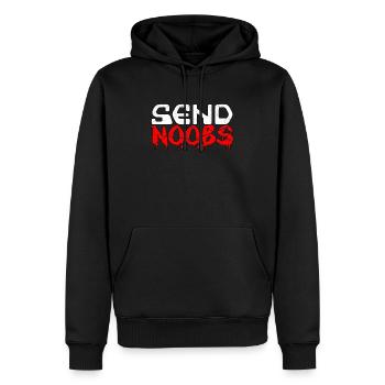 Send Noobs N00B Tryhard Jeucker Bot Cadeau - Sweat à capuche Premium bio Homme - noir - Devant - Nico (187cm)