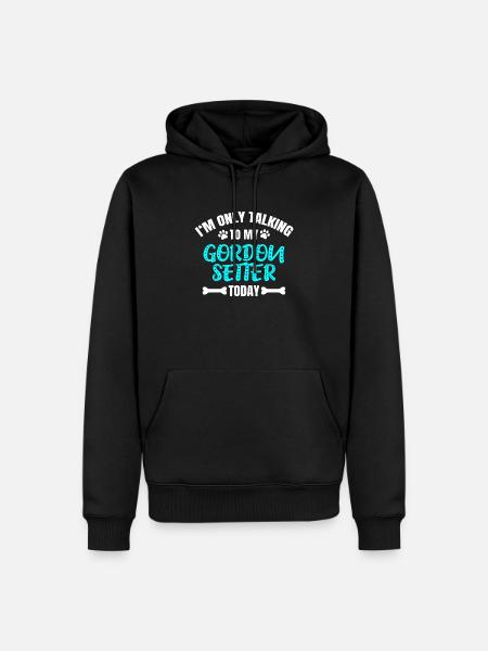 Gordon Setter - Sweat à capuche Premium bio Homme - noir
