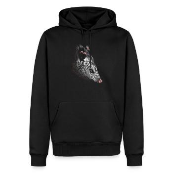Tribal Opossum - Sweat à capuche Premium bio Homme - noir - Devant - Nico (187cm)
