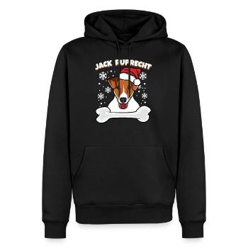Weihnachten Jack Russel Jack Ruprecht Hunde - Männer Premium Bio Hoodie - Schwarz - Vorne - Nico (187cm)