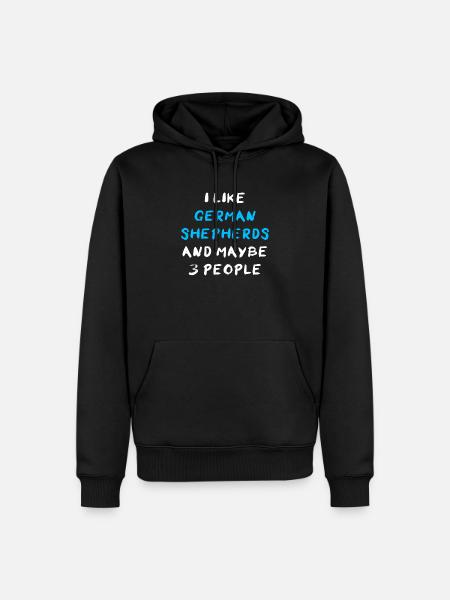 German Shepherd - Men’s Premium Organic Hoodie - black