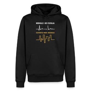Elektrotechnik Elektriker - Männer Premium Bio Hoodie - Schwarz - Vorne - Nico (187cm)