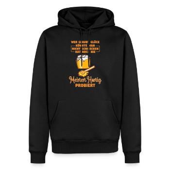 Meinen Honig Imker Bienen Geschenk - Männer Premium Bio Hoodie - Schwarz - Vorne - Nico (187cm)
