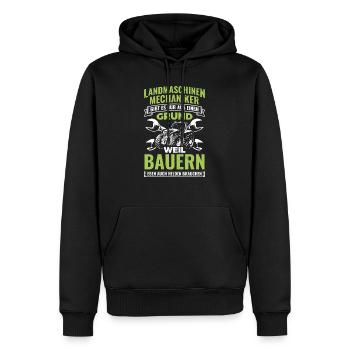 Landmaschinenmechaniker Mechaniker Landmaschinen - Männer Premium Bio Hoodie - Schwarz - Vorne - Nico (187cm)