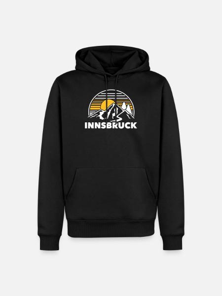 innsbruck - Men’s Premium Organic Hoodie - black