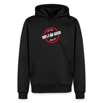 Limidid Ädischn Franke Dialekt Fränkischer Spruch - Männer Premium Bio Hoodie - Schwarz - Vorne - Nico (187cm)
