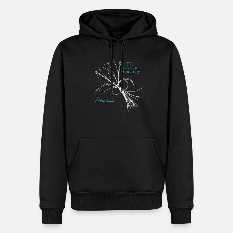 Maxwell équations physicien science physique - Sweat à capuche Premium bio Homme - noir