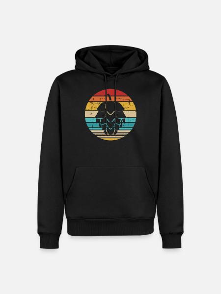 saut - Sweat à capuche Premium bio Homme - noir