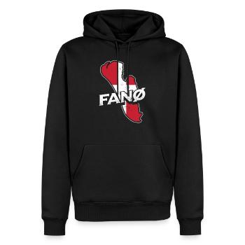 Fanö Fanø - Männer Premium Bio Hoodie - Schwarz - Vorne - Nico (187cm)