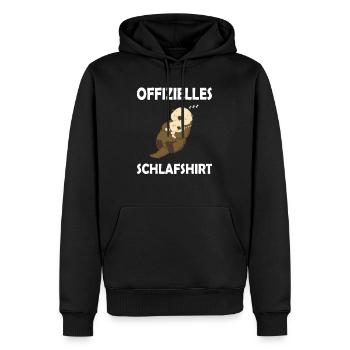 Otter Marder Schlafshirt Pyjama Nachthemd Geschenk - Männer Premium Bio Hoodie - Schwarz - Vorne - Nico (187cm)