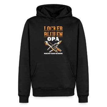 Handwerk Heimwerker Handwerker - Männer Premium Bio Hoodie - Schwarz - Vorne - Nico (187cm)