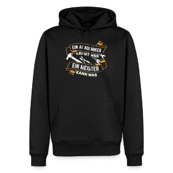 Handwerker Handwerk - Männer Premium Bio Hoodie - Schwarz - Vorne - Nico (187cm)