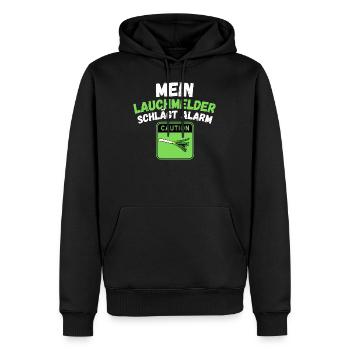 lauch lustig Lauchmelder T-shirt Geschenk lauchig - Männer Premium Bio Hoodie - Schwarz - Vorne - Nico (187cm)