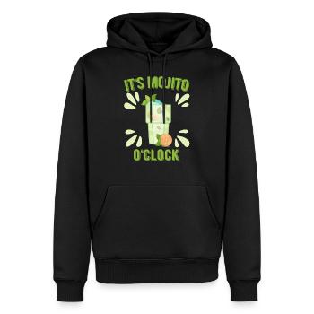 Mojito Cocktail Longdrinks Summer Alcohol Party - Männer Premium Bio Hoodie - Schwarz - Vorne - Nico (187cm)