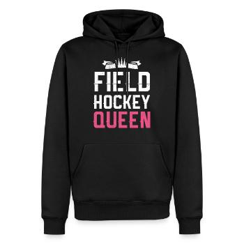 Feldhockey queen - Männer Premium Bio Hoodie - Schwarz - Vorne - Nico (187cm)