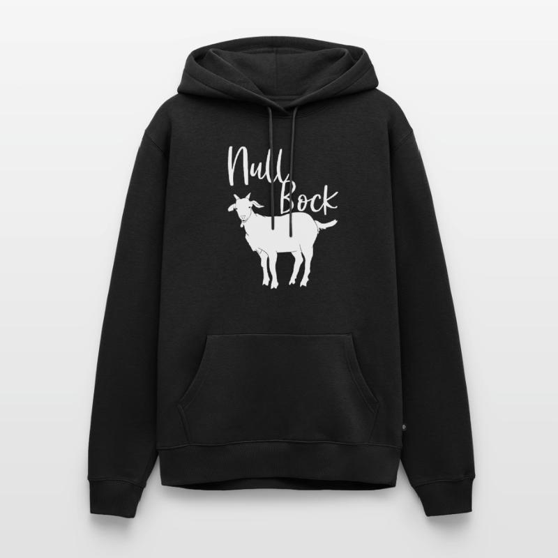 Null Bock Spruch Ziegenbock Null Bock Generation Männer Premium Bio Hoodie