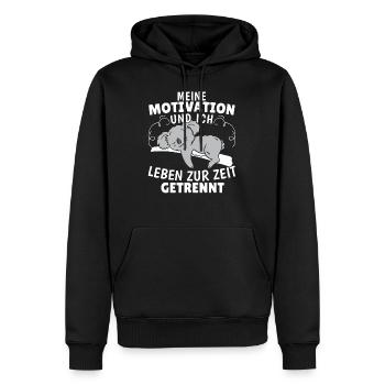 Süßer Koala Meine Motivation und Ich Australien - Männer Premium Bio Hoodie - Schwarz - Vorne - Nico (187cm)