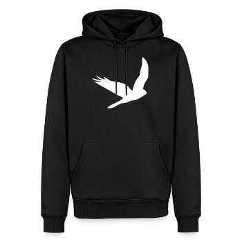 Vogel Adler Vögel Fliegen - Männer Premium Bio Hoodie - Schwarz - Vorne - Nico (187cm)