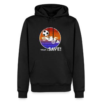 Rocket RC Car League Soccer Retro Vintage - Männer Premium Bio Hoodie - Schwarz - Vorne - Nico (187cm)
