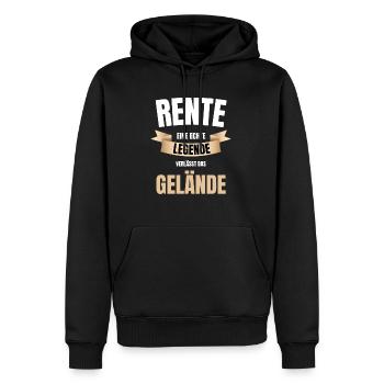 Rente 2021 Renten Shirt Lustiger Spruch - Männer Premium Bio Hoodie - Schwarz - Vorne - Nico (187cm)