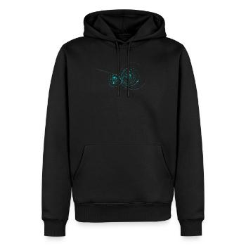 Physics Quantum Mechanics Teacher Student - Sweat à capuche Premium bio Homme - noir - Devant - Nico (187cm)