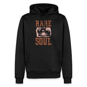Klassisch Rare Soul Music Vintage Style - Männer Premium Bio Hoodie - Schwarz - Vorne - Nico (187cm)