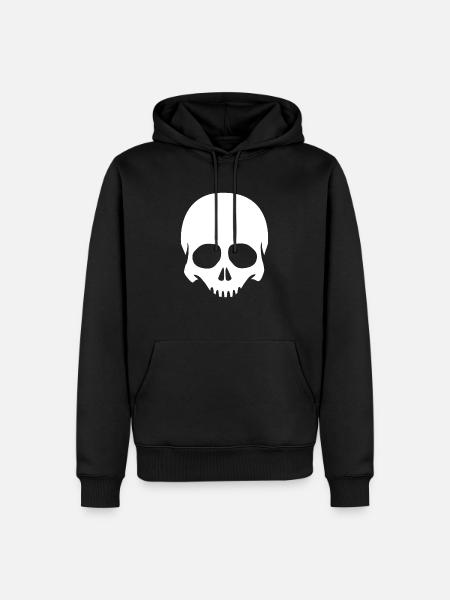 Skeleton Head Skull Skeleton - Men’s Premium Organic Hoodie - black