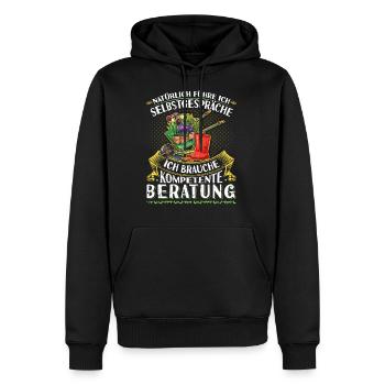 Gärtner Humor Hobbygärtner Spruch Garten - Männer Premium Bio Hoodie - Schwarz - Vorne - Nico (187cm)