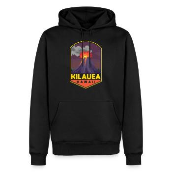 Kilauea Hawaii Islands Vintage Souvenir - Männer Premium Bio Hoodie - Schwarz - Vorne - Nico (187cm)