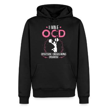 I have OCD | Cheerleading gift idea - Men’s Premium Organic Hoodie - black - Front - Nico (187cm)