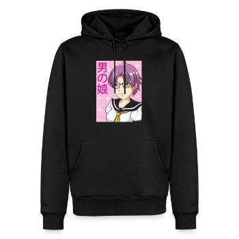 Trangender Anime Boy Femboy Aesthetic LGBTQ Schwul - Männer Premium Bio Hoodie - Schwarz - Vorne - Nico (187cm)